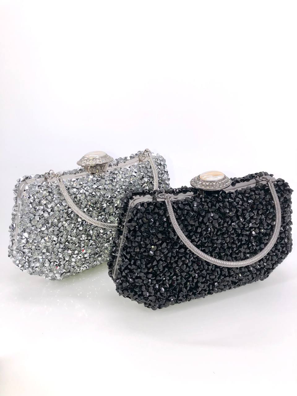 Crystal Clutch Bag, Exquisite Handmade Natural Stone Crystal Clutch Bag for Special Occasions, Weddings, Evening Events, Fashionable Outings