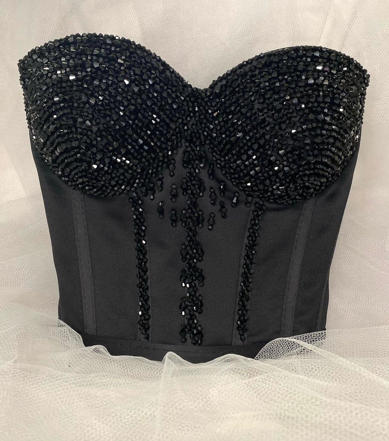 Pearly Corset for Women, Handmade Stone-Embellished Elegant Pearl Corset for Women - Perfect for Day and Night Parties and Weddings